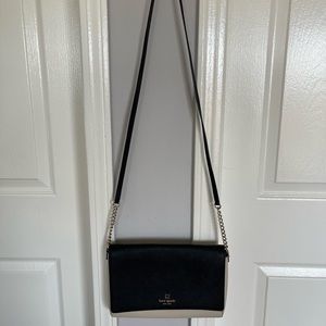 Kate Spade Black & White Crossbody Purse